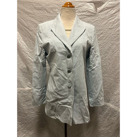 Linda Allard and Ellen Tracy Sky Blue Blazer Size 6 Brand New With Tags